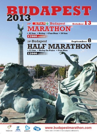 affiche semi marathon budapest 2013