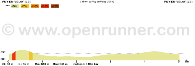 Profil 15km du Puy-en-Velay 2013