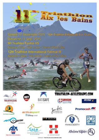 Affiche Triathlon Aix-les-Bains 2015